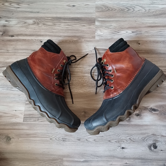 Sperry Men's Brown and Black Rain & Snow Boots - Picture 1 of 5